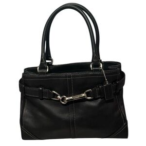 Coach Hampton Smooth Leather Carryall Satchel